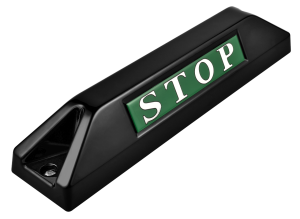高品質鋁合金駐車擋 </br> STOP銘板 (F)
