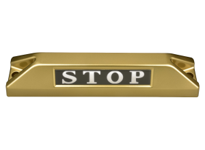 高品質鋁合金駐車擋 </br> STOP銘板 (F)