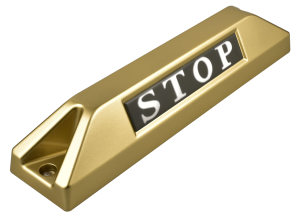 高品質鋁合金駐車擋 </br> STOP銘板 (F)