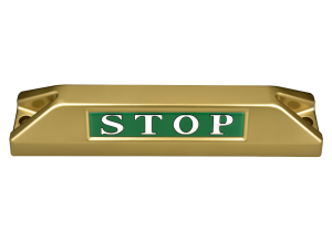 高品質鋁合金駐車擋 </br> STOP銘板 (F)