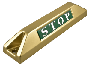 高品質鋁合金駐車擋 </br> STOP銘板 (F)