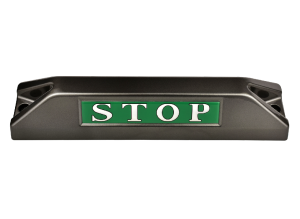 高品質鋁合金駐車擋 </br> STOP銘板 (F)