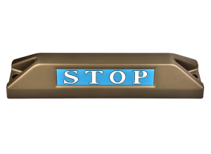 高品質鋁合金駐車擋 </br> STOP銘板 (F)