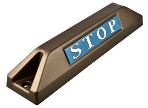 高品質鋁合金駐車擋 </br> STOP銘板 (F)