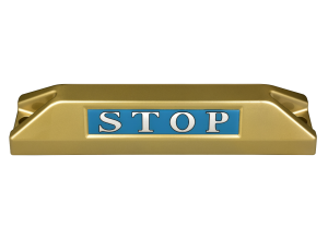 高品質鋁合金駐車擋 </br> STOP銘板 (F)