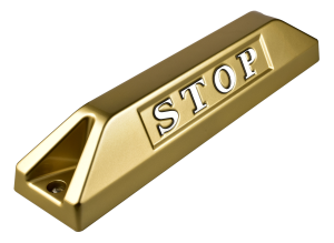 高品質鋁合金駐車擋 </br> STOP銘板 (L)