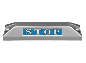 高品質鋁合金駐車擋 </br> STOP銘板 (F)