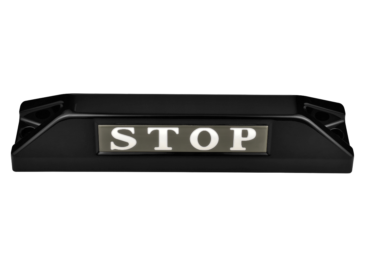 高品質鋁合金駐車擋 </br> STOP銘板 (F)
