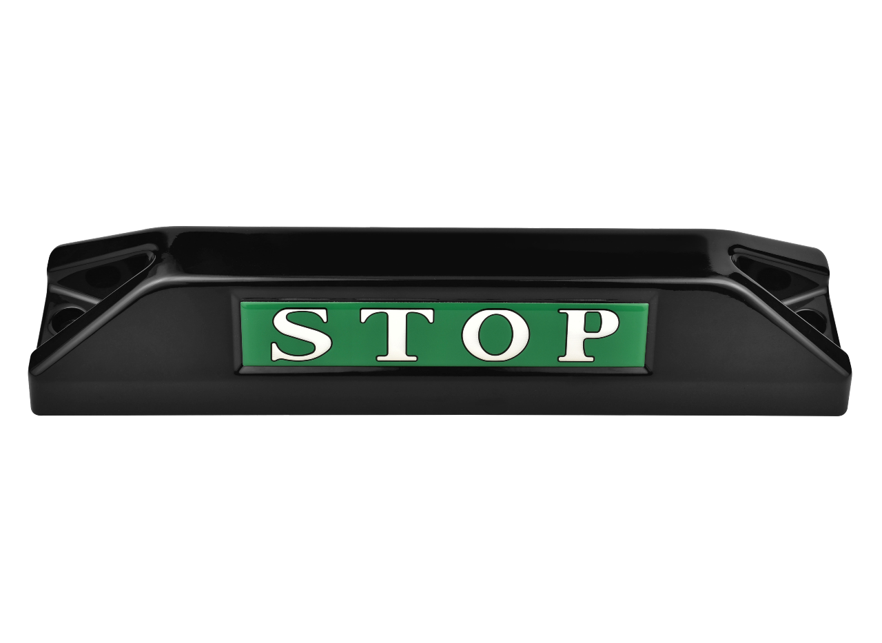 高品質鋁合金駐車擋 </br> STOP銘板 (F)