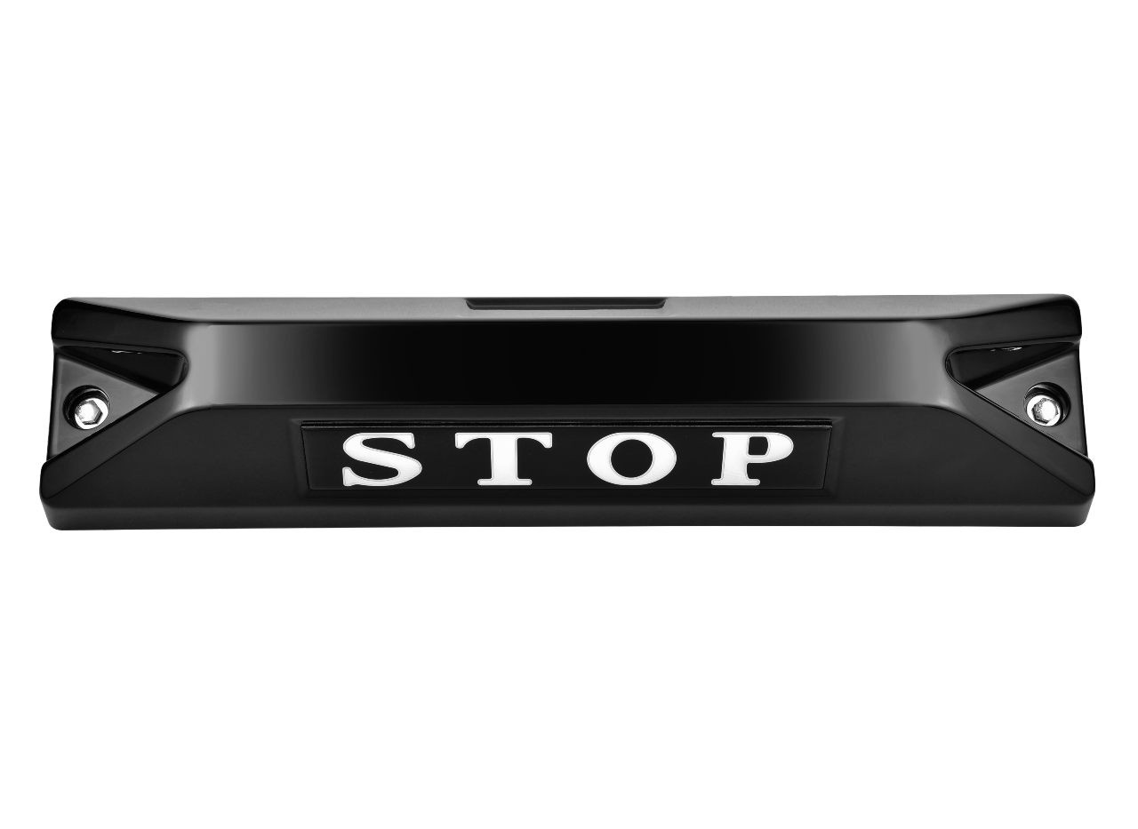 高品質鋁合金駐車擋 </br> STOP銘板 (F)