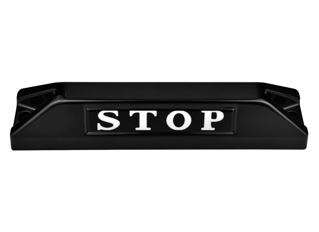 高品質鋁合金駐車擋 </br> STOP銘板 (F)