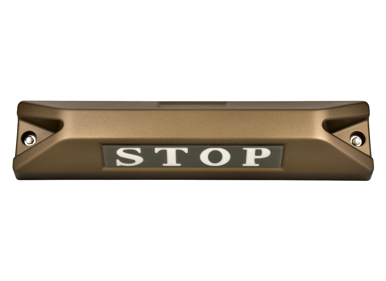 高品質鋁合金駐車擋 </br> STOP銘板 (F)