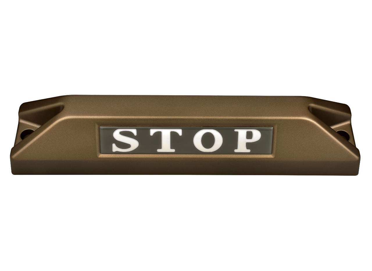 高品質鋁合金駐車擋 </br> STOP銘板 (F)