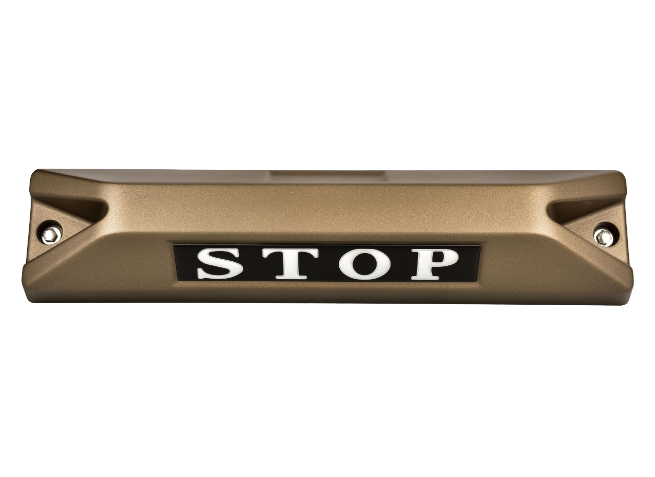 高品質鋁合金駐車擋 </br> STOP銘板 (F)
