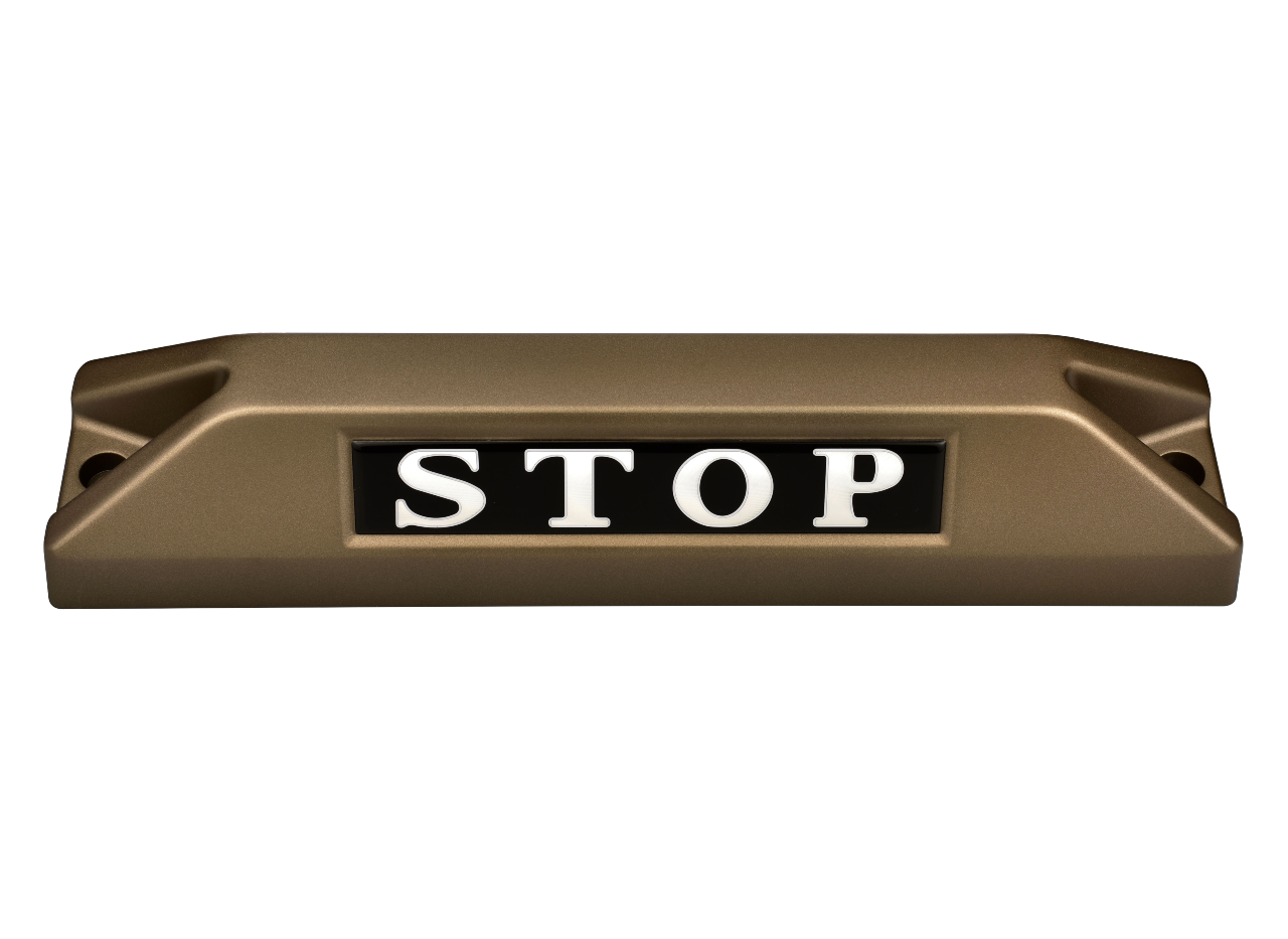 高品質鋁合金駐車擋 </br> STOP銘板 (F)
