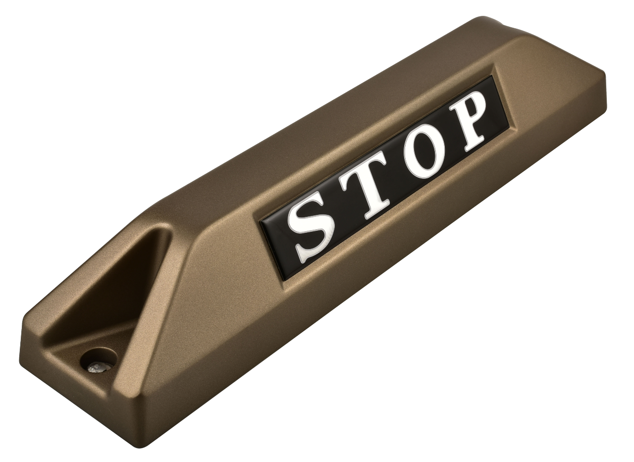 高品質鋁合金駐車擋 </br> STOP銘板 (F)