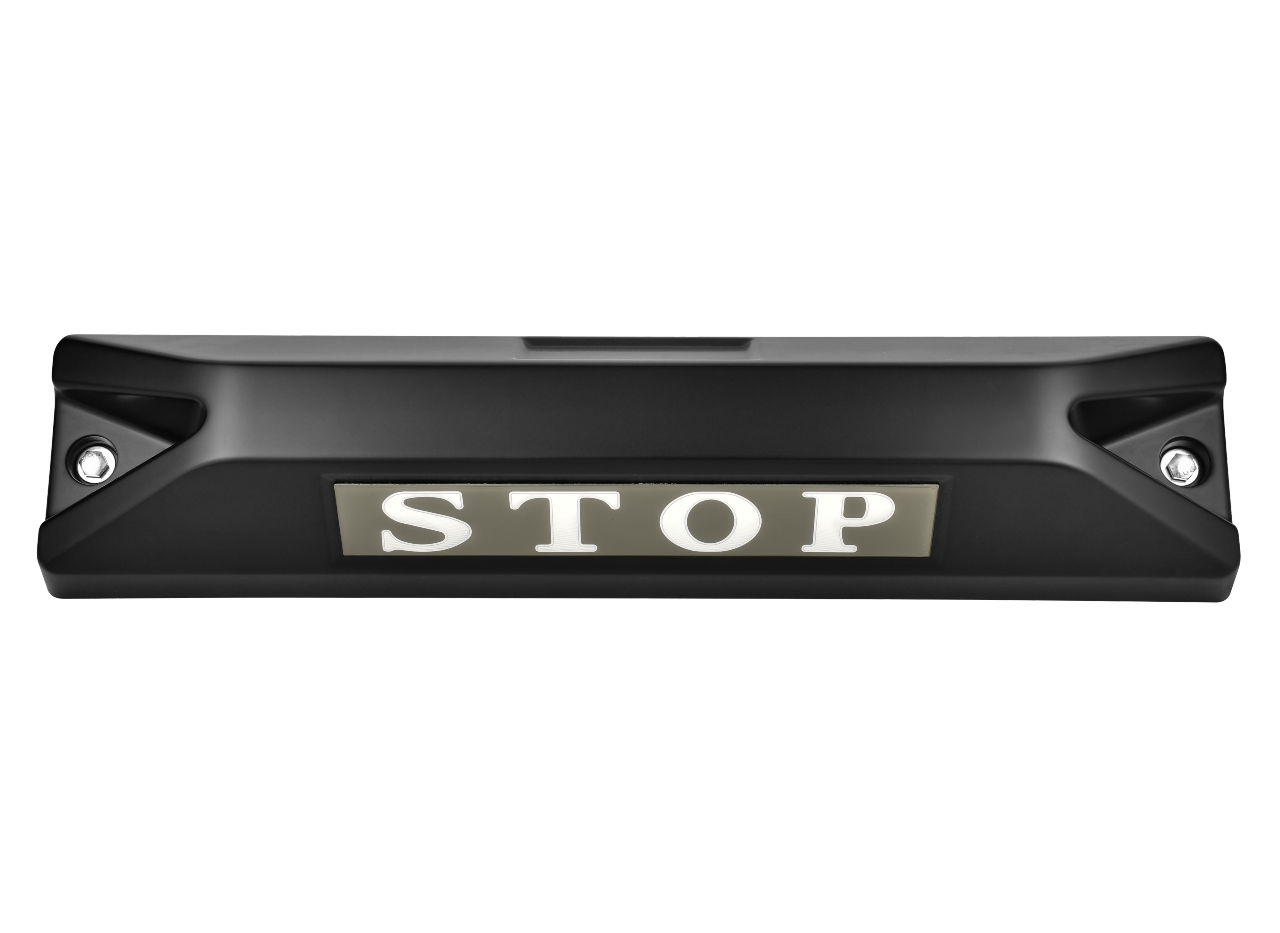高品質鋁合金駐車擋 </br> STOP銘板 (F)