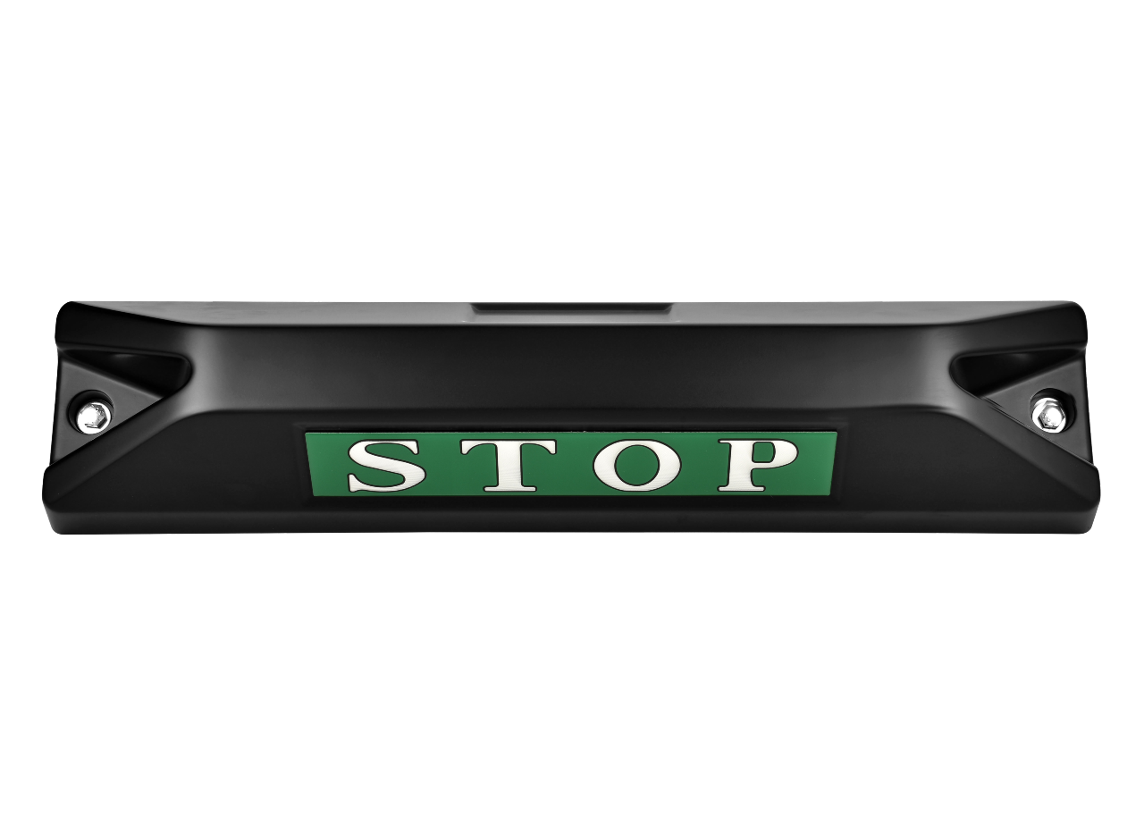 高品質鋁合金駐車擋 </br> STOP銘板 (F)
