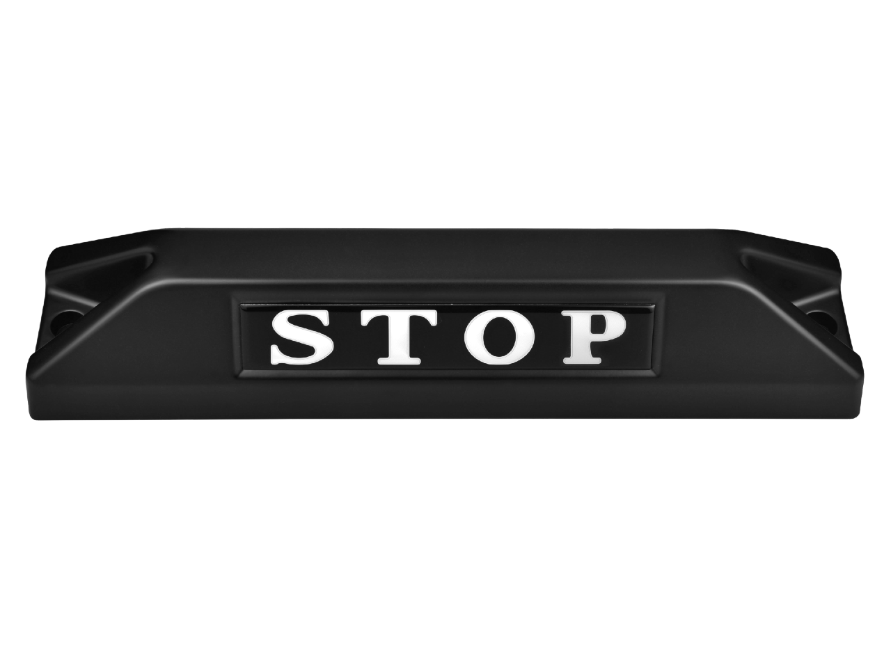 高品質鋁合金駐車擋 </br> STOP銘板 (F)