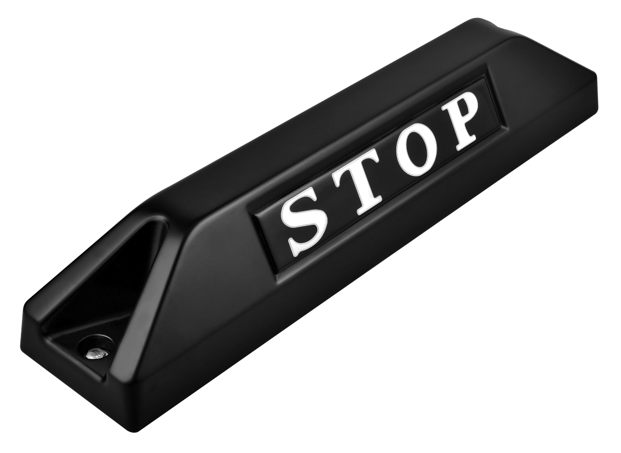 高品質鋁合金駐車擋 </br> STOP銘板 (F)