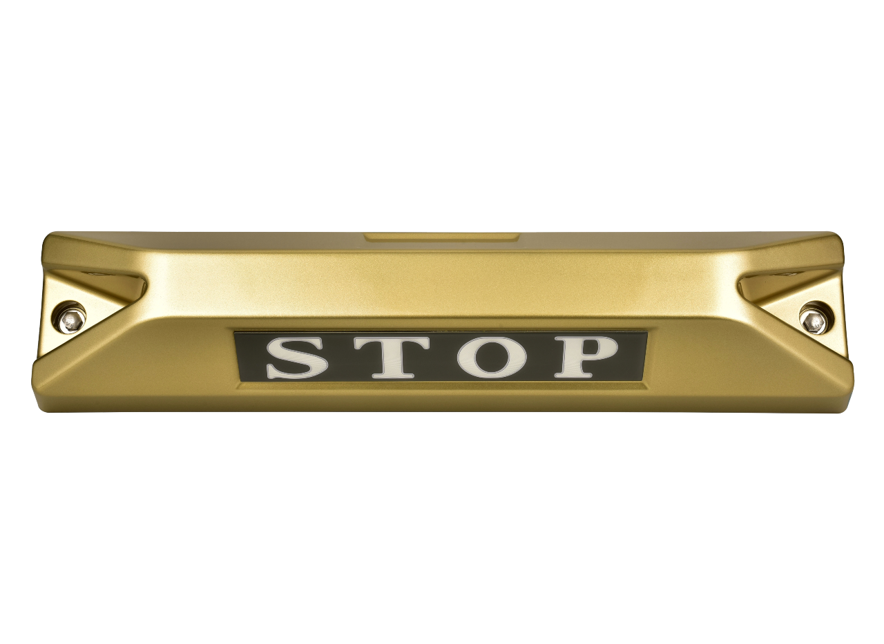 高品質鋁合金駐車擋 </br> STOP銘板 (F)