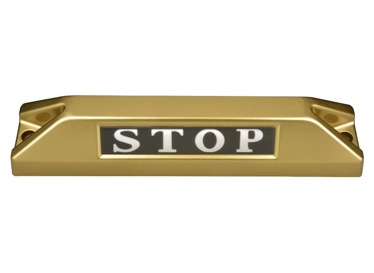 高品質鋁合金駐車擋 </br> STOP銘板 (F)