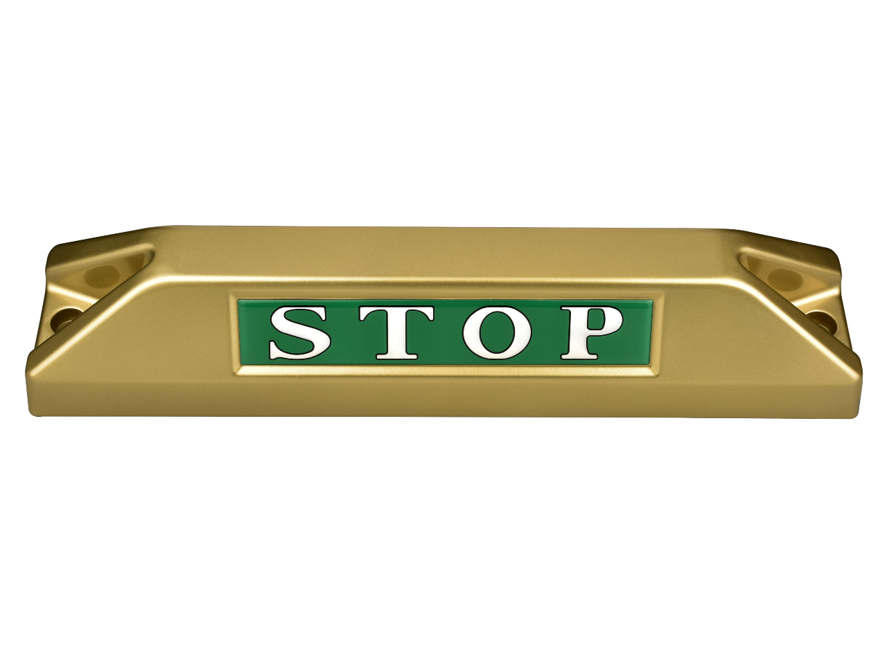 高品質鋁合金駐車擋 </br> STOP銘板 (F)