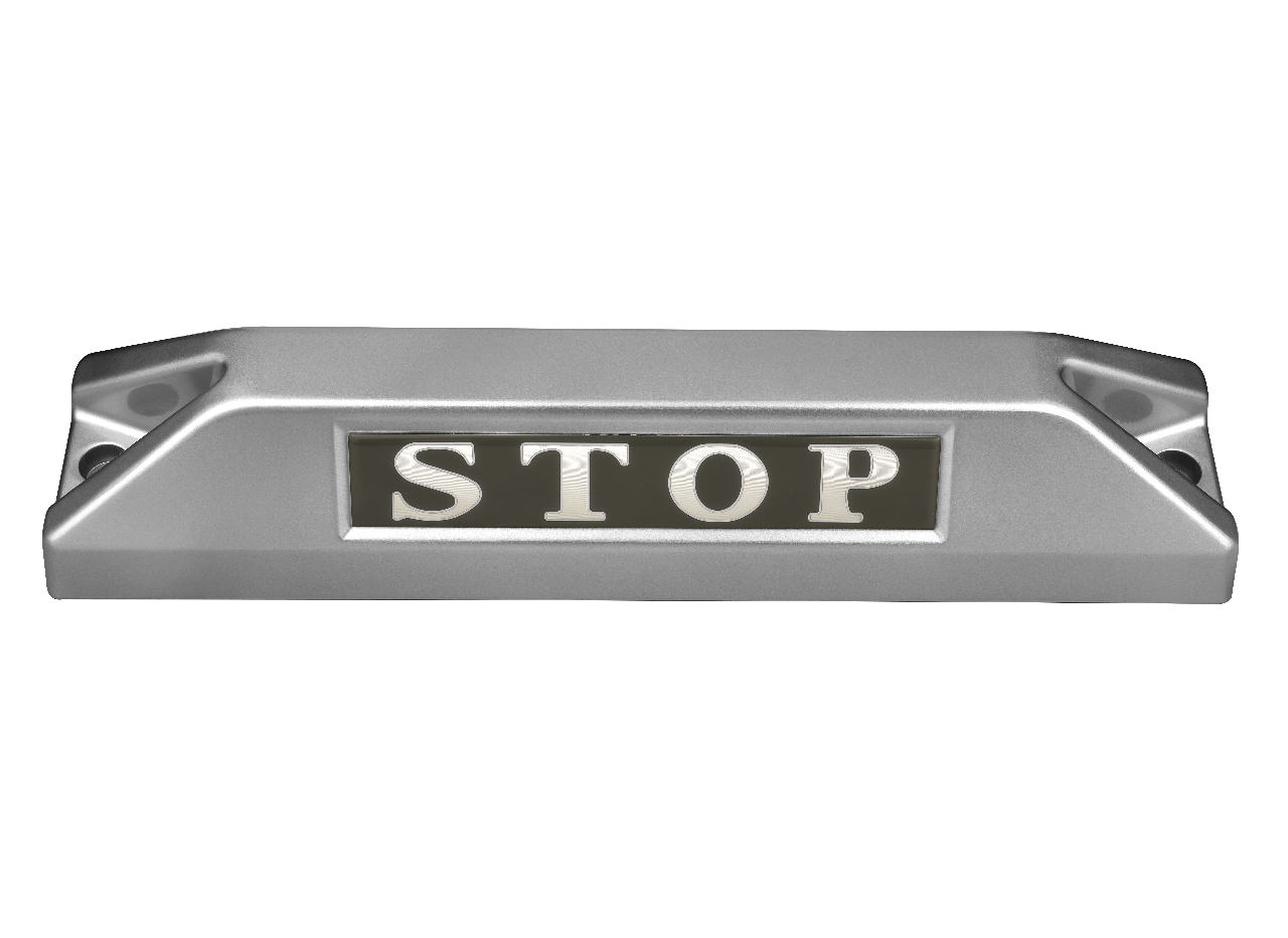 高品質鋁合金駐車擋 </br> STOP銘板 (F)
