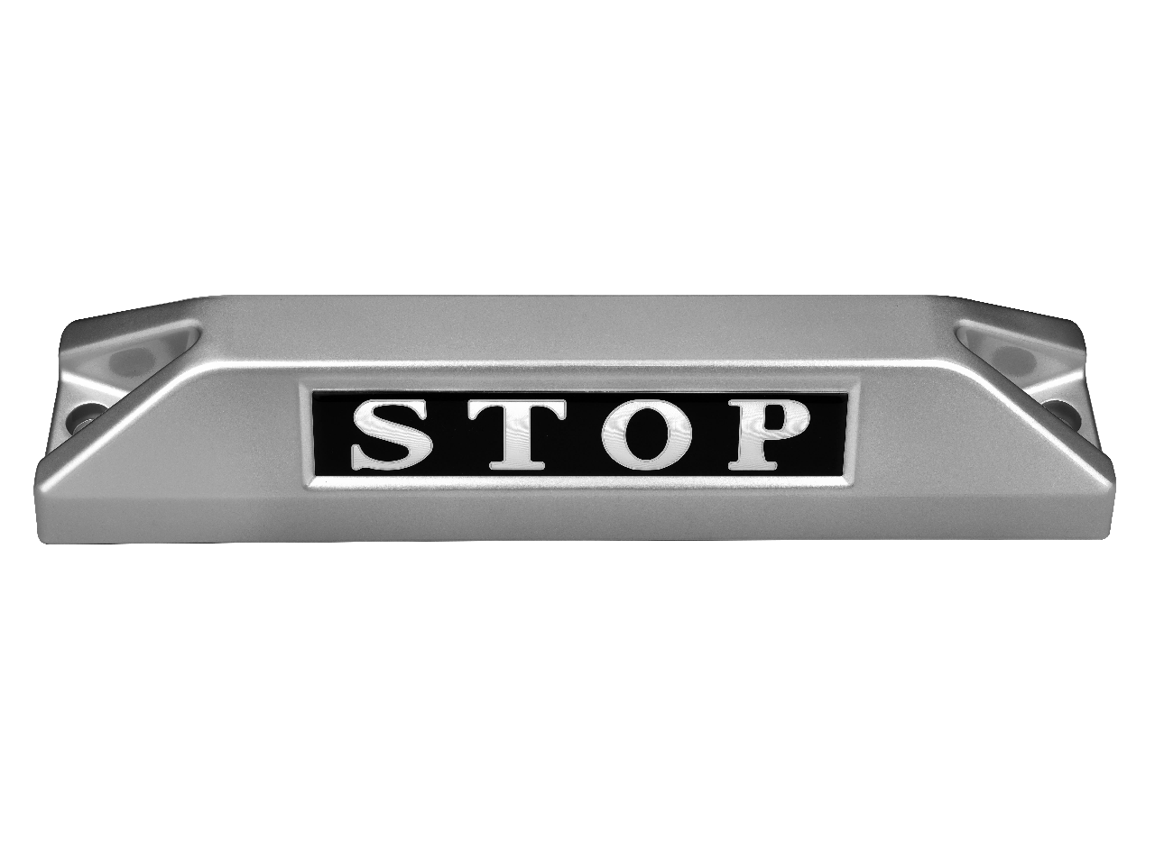 高品質鋁合金駐車擋 </br> STOP銘板 (F)