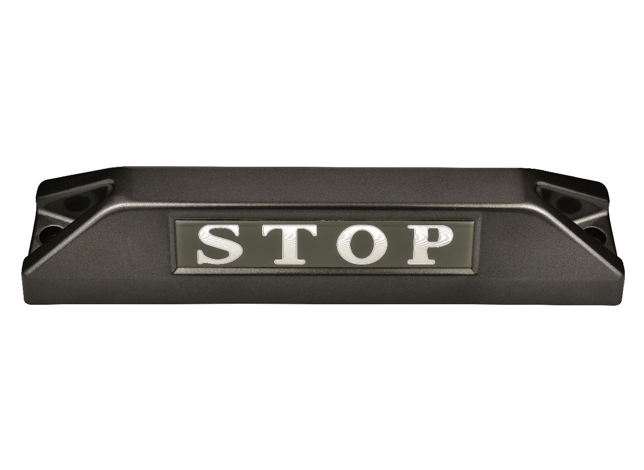 高品質鋁合金駐車擋 </br> STOP銘板 (F)