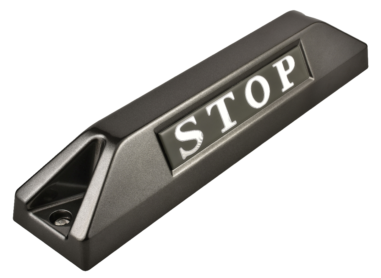 高品質鋁合金駐車擋 </br> STOP銘板 (F)