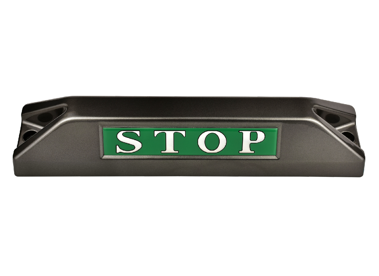 高品質鋁合金駐車擋 </br> STOP銘板 (F)