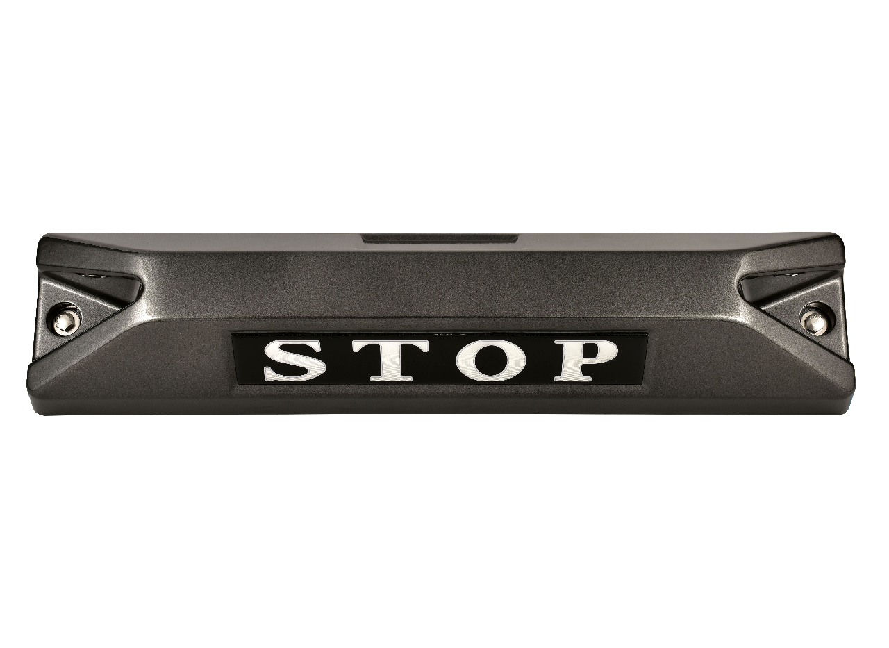 高品質鋁合金駐車擋 </br> STOP銘板 (F)