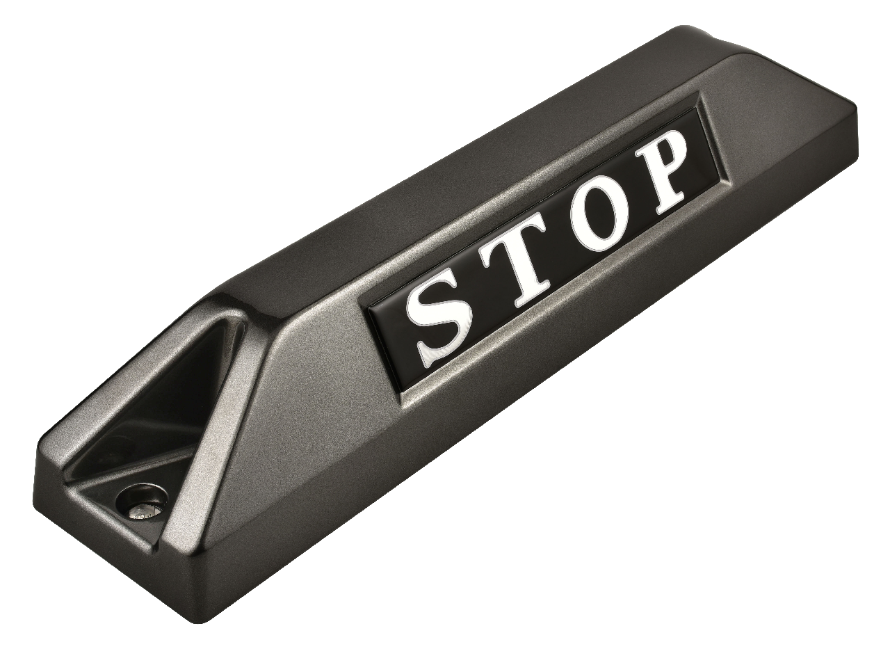 高品質鋁合金駐車擋 </br> STOP銘板 (F)