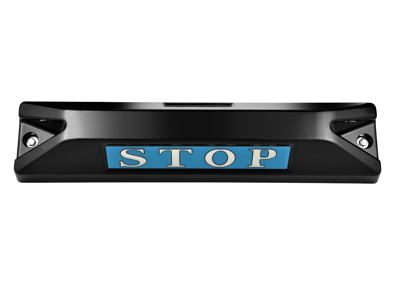 高品質鋁合金駐車擋 </br> STOP銘板 (F)