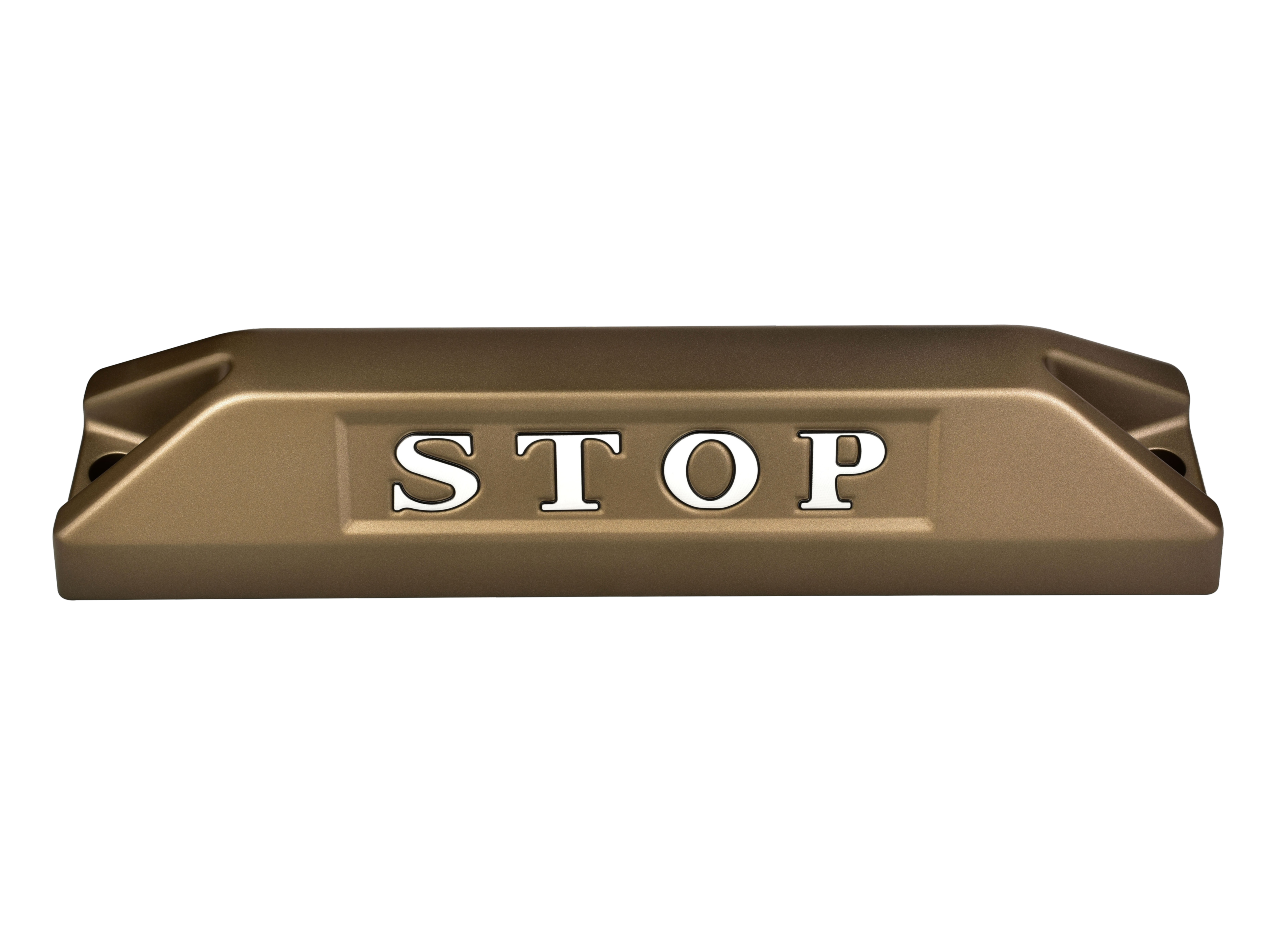 高品質鋁合金駐車擋 </br> STOP銘板 (L)