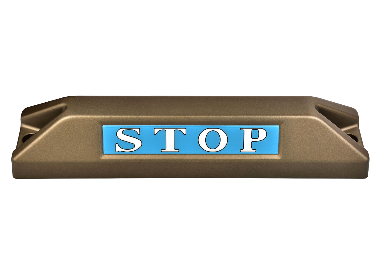 高品質鋁合金駐車擋 </br> STOP銘板 (F)