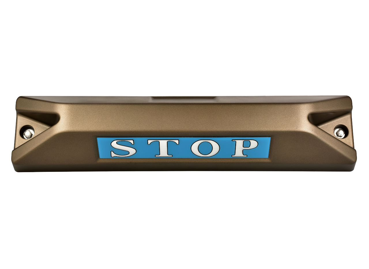 高品質鋁合金駐車擋 </br> STOP銘板 (F)