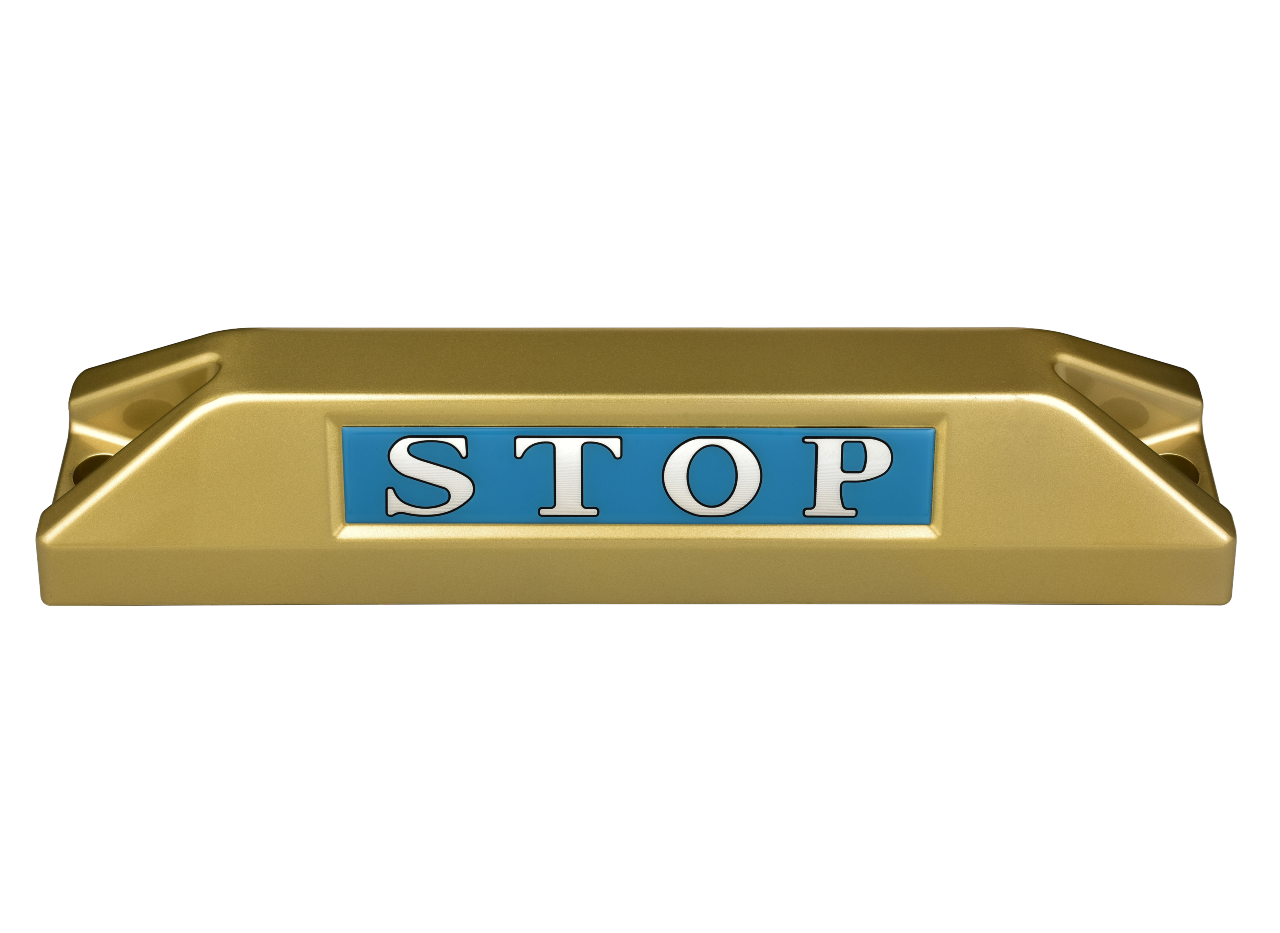 高品質鋁合金駐車擋 </br> STOP銘板 (F)