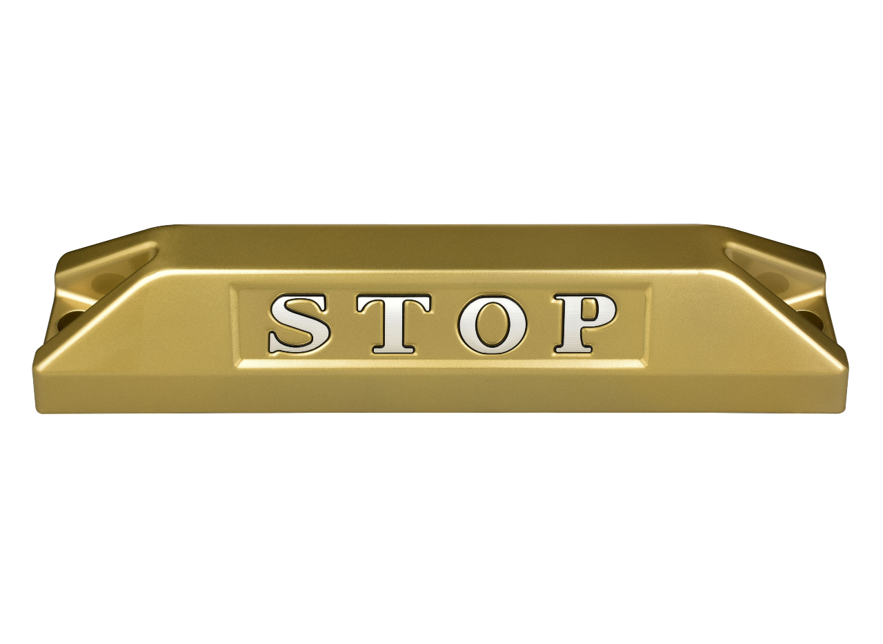 高品質鋁合金駐車擋 </br> STOP銘板 (L)