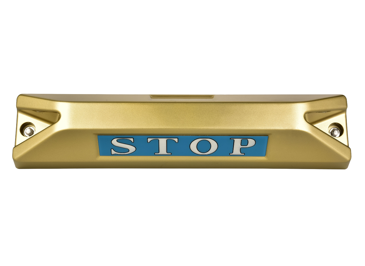 高品質鋁合金駐車擋 </br> STOP銘板 (F)