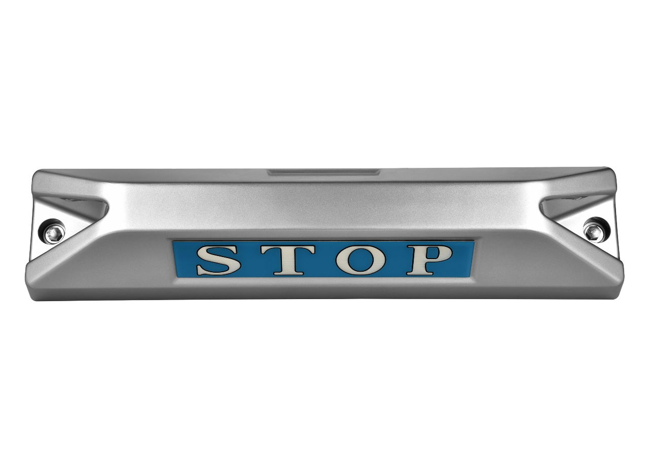 高品質鋁合金駐車擋 </br> STOP銘板 (F)